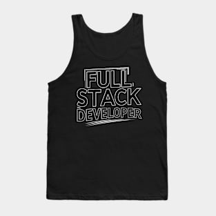 Full Stack Developer Simple Text Tank Top
